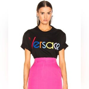 Authentic Versace multicolor logo  Tee